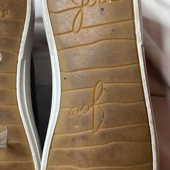 Joie Felton Python Print High Top Leather Sneakers. Size 37 (6.5) - Picture 7 of 8